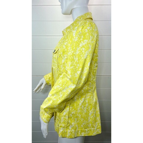 Cabi Vintage Womens Y2K Spring / Summer Floral Cotton Jacket Small Preppy - Picture 9 of 14